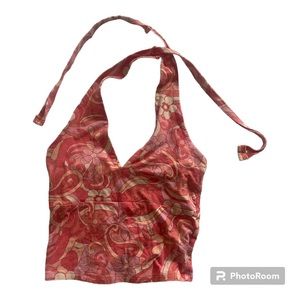 hollister pink and orange halter tank top from Must Have Collection,